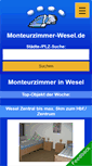 Mobile Screenshot of monteurzimmer-wesel.de