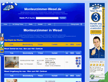 Tablet Screenshot of monteurzimmer-wesel.de